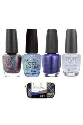 OPI Nail Lacquer - Plaid About You - 0.5oz / 15ml each - FREE Cosmetic Case