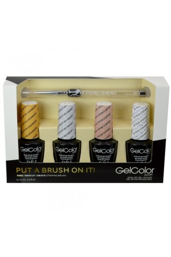 OPI GelColor - Put A Brush On It! - 0.5oz / 15ml each - FREE Striping Brush