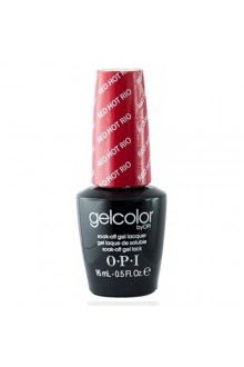 OPI GelColor - Soak Off Gel Polish -Red Hot Rio - 0.5oz / 15ml