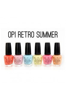 OPI Nail Lacquer - Retro Summer 2016 Collection - ALL 6 Colors - 0.5oz / 15ml Each