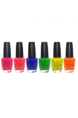 OPI Nail Lacquer - Tru Neon Summer 2016 Collection - ALL 6 Colors - 0.5oz / 15ml Each