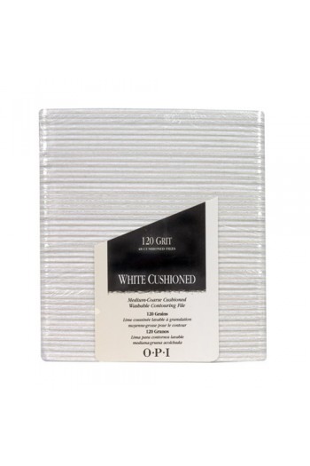 OPI Nail Files - White Cushioned FL 291 - 120 Grit - 48pk