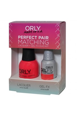 Orly Nail Lacquer + Gel FX - Perfect Pair Matching DUO - Hot Shot