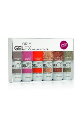 Orly Gel FX Gel Nail Color - Mulholland Fall 2016 Collection - All 6 Colors  - 9 ml / 0.3 oz Each
