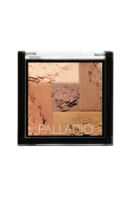 Palladio - Mosaic Powder 2-In-1 Blush Bronzer - Sun Kissed