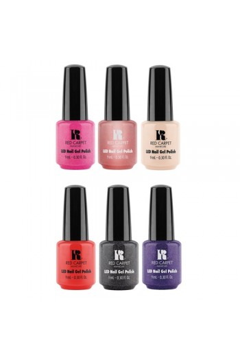 Red Carpet Manicure LED Gel Polish - It's a Luxe Life Holiday 2016 Collection - ALL 6 Colors - 0.3oz / 9ml Each