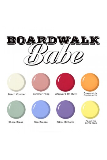 SuperNail ProGel Polish - Boardwalk Babe Collection - 0.5oz / 14ml each - All 8 Colors